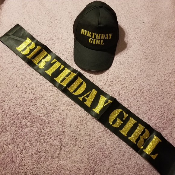 Accessories - Birthday Girl Hat & Sash "PRICE FIRM"